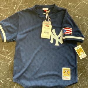 M&N Yankees Bernie Williams Puerto Rico Jersey